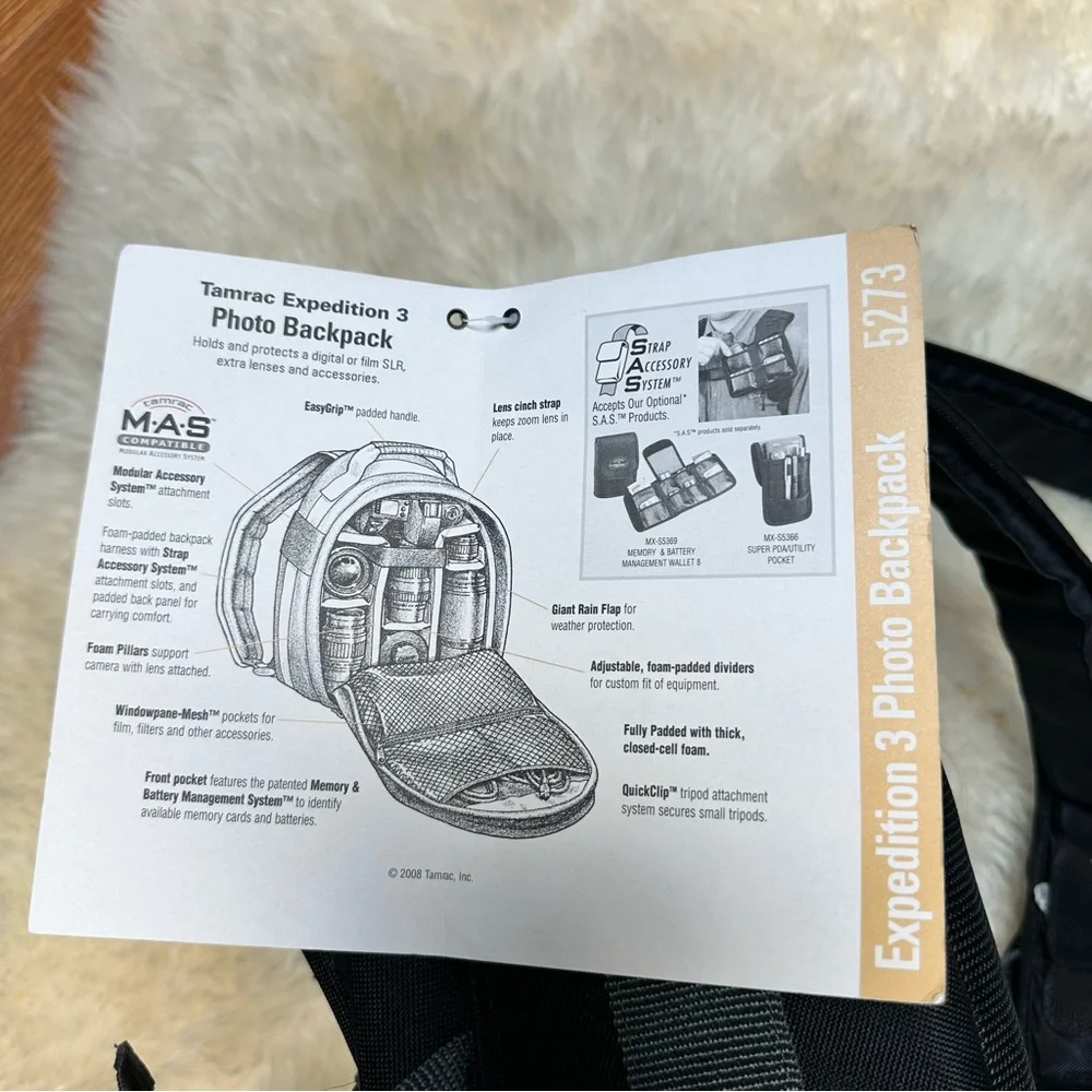 NWT- Tamrac Expedition 3 Camera Backpack